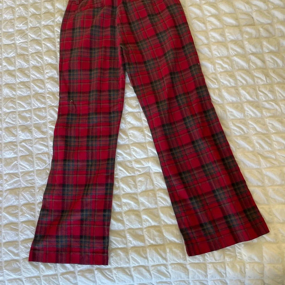 UNIF red plaid trousers pants - Picture 9 of 9